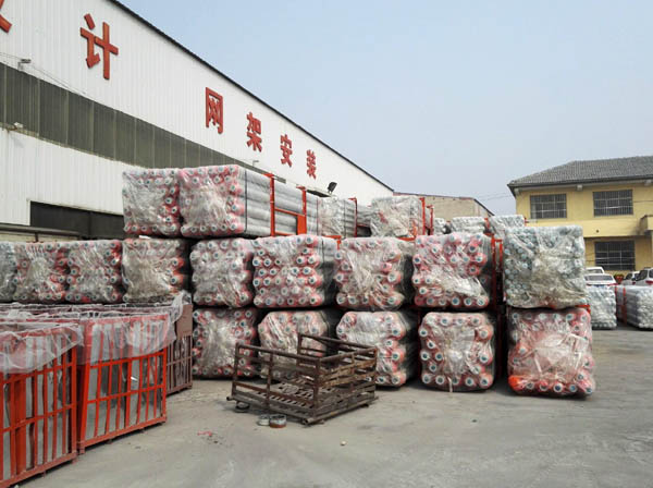 兴化网架成品待发