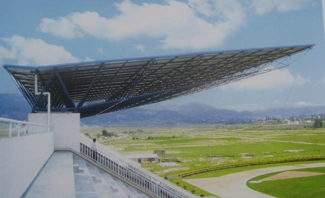 兴化体育场看台网架工程