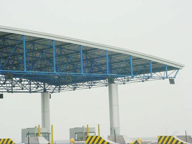 兴化收费站网架工程